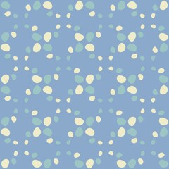 Rounded abstract seamless pattern - accent for any surfaces.