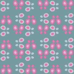 Rounded abstract seamless pattern - accent for any surfaces.