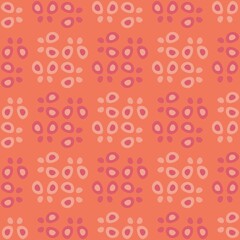 Rounded abstract seamless pattern - accent for any surfaces.