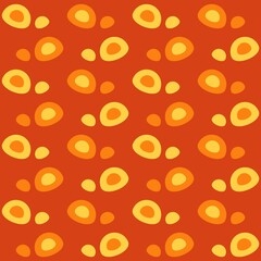 Rounded abstract seamless pattern - accent for any surfaces.
