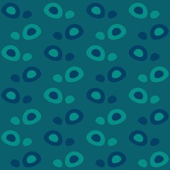 Rounded abstract seamless pattern - accent for any surfaces.