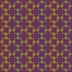 Rounded abstract seamless pattern - accent for any surfaces.