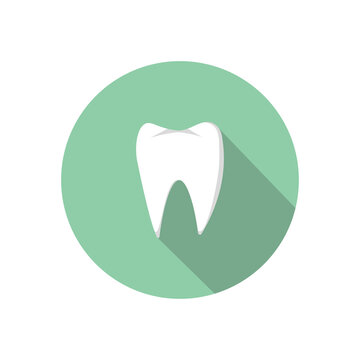 flat design or simple dental logo, suitable for logos, icons or buttons on the web, can also be used as a health or medical logo or just a collection of images and wallpapers