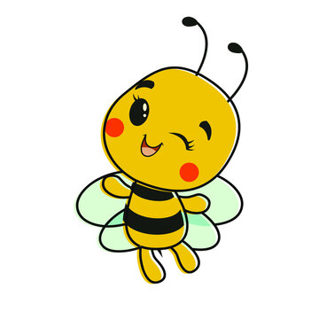 cute bee mascot