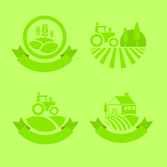 Farm logo set