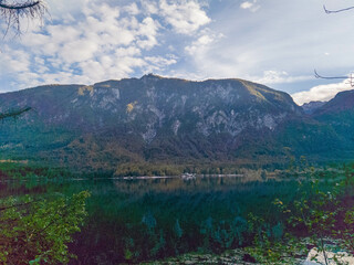 View on Bohinj lake in Triglav national park, Slovenia