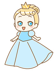 かわいいお姫様　グラデ無し