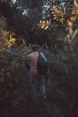 fisherman in a jungle 