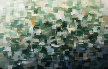 Abstract green background with squares