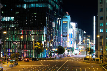 大阪の夜の街並み