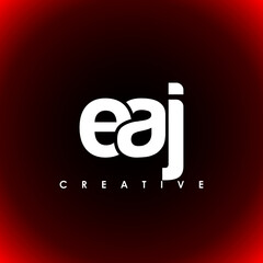 EAJ Letter Initial Logo Design Template Vector Illustration