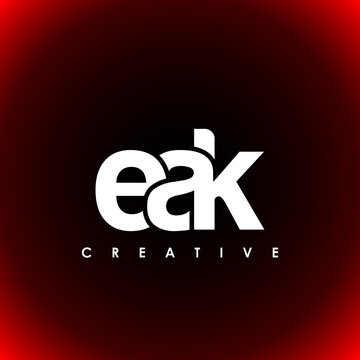 EAK Letter Initial Logo Design Template Vector Illustration