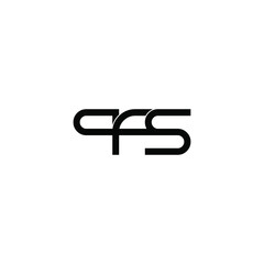 pfs initial letter monogram logo design