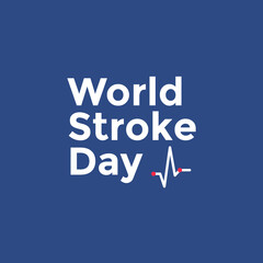 Vector Illustration on the theme World Stroke Day. 