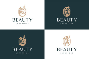 Beauty woman logo design inspiration