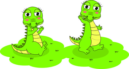 cute animal cartoon illustration