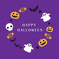 ハロウィンのフレーム