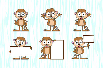 cute animal cartoon illustration