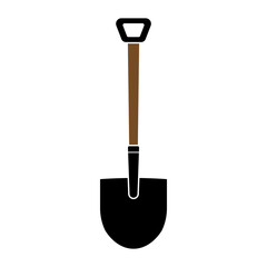 Shovel icon design template illustration isolated vector