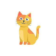 lovely cat vector illustration design on white backgound