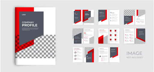 unique cover or booklet design, clean company profile minimal brochure