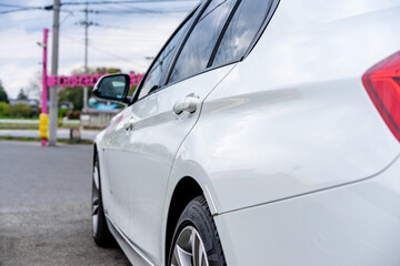 車 自動車 ドライブ 駐車 ドア サイドミラー