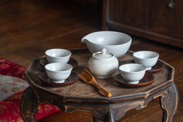 전통 다도 세트 이미지