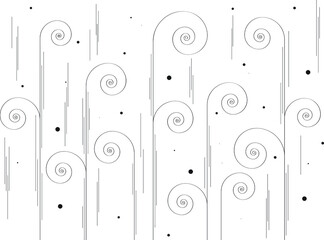 vector illustrations. Hand-drawn with ink background with doodles drops. Vector pattern black and white illustration can be used for wallpaper.