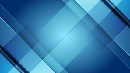 Bright blue tech geometric abstract minimal background