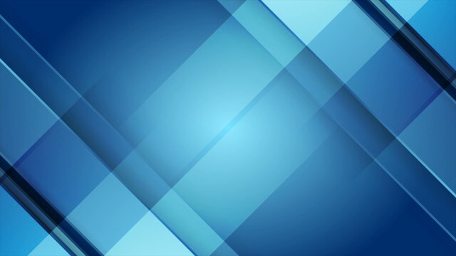 Bright blue tech geometric abstract minimal background