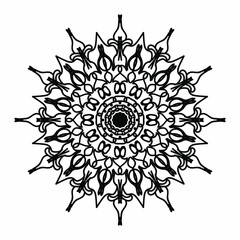 Vector round abstract circle. Mandala style.
