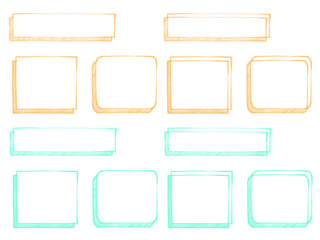 色鉛筆の枠、フレーム