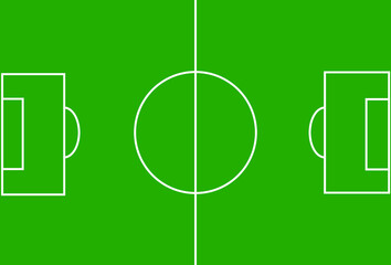 Soccer field, football field green vector