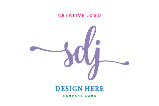 SDJ lettering logo is simple, easy to understand and authoritative