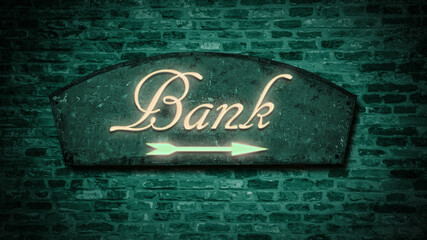 Street Sign to Bank