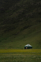 Kazakh yurt in Kazakhstan Almaty region