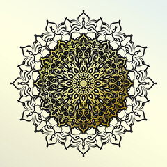 Naklejka premium Vector round abstract circle. Mandala style.