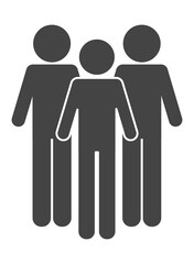 pictogram men standing