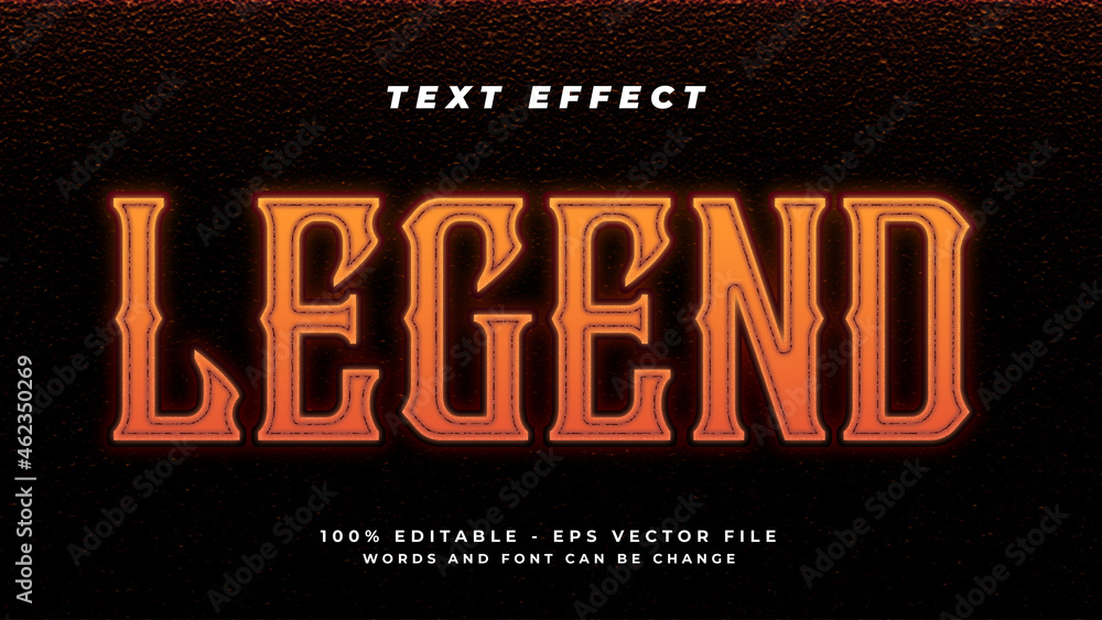 Fototapete horror and mythical esport text effect style design with editable text effect