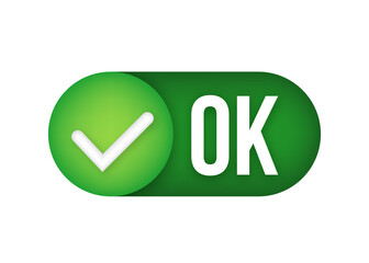 Ok green sign icon for web and app. Check mark sign. Vector stock illustration.