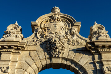 Gate of Buda castle in Budapest