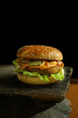 Burger food photography