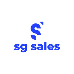 S and G clean blue logo design inspiration