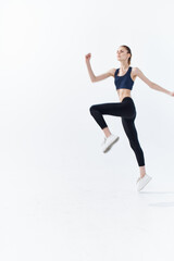 sportive woman jogging exercise active workout energy