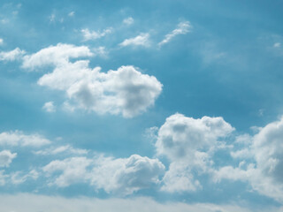 Blue sky with clouds, clouds concept