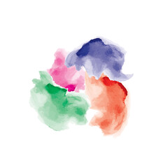 Watercolor splash background vector, Abstract hand drawn watercolor background. Vector illustration