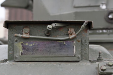 observation window of a combat vehicle