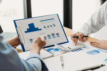 Co-working Business Team Consulting meeting Planning Strategy and brainstorming new business project