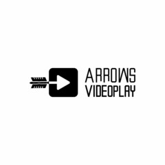 arrow logo illustration vector, play video symbol