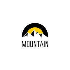 mountain logo illustration vector, adventure
